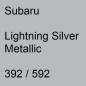 Preview: Subaru, Lightning Silver Metallic, 392 / 592.